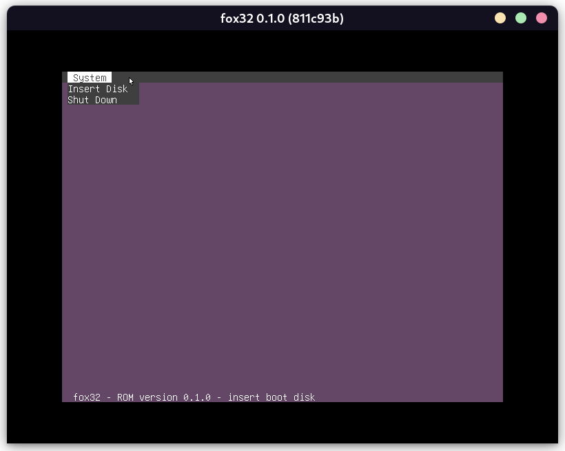 Screenshot of fox32rom